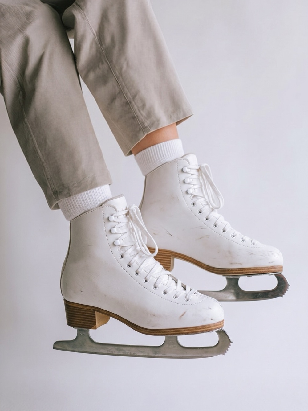 Riedel White Women's Figure Ice Skates - Classic Lace-Up Boots